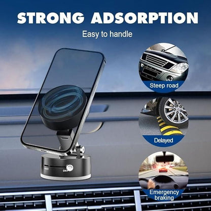 Vacuum Magnetic Suction Phone Holder'